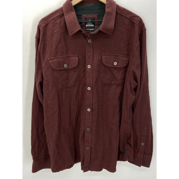 Prana Long Sleeve Men's Casual Button Down Shirt - Picture 2 of 8